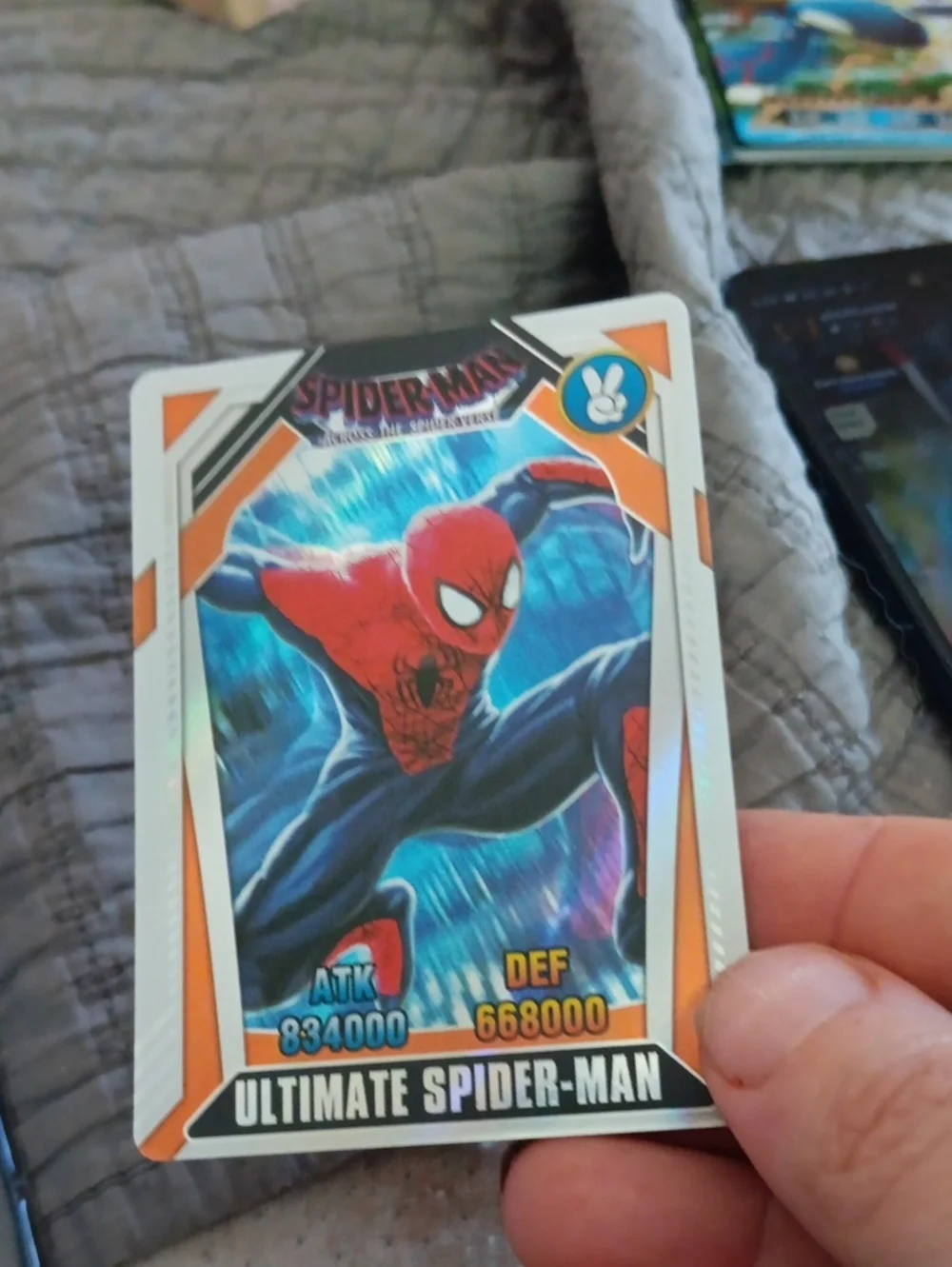 Pokemon Ultimate Spider-Man Trading Card - Red/Blue/Orange Accents